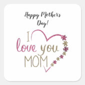 マザースクエアステッカー スクエアシール (正面)