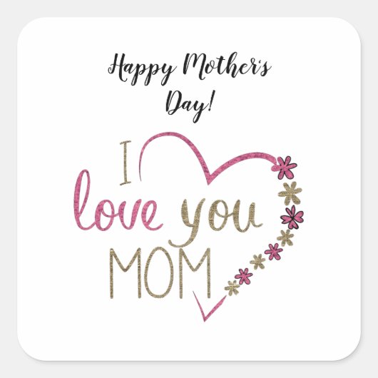 マザースクエアステッカー スクエアシール (正面)