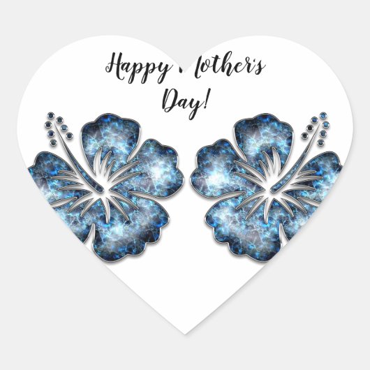 マザースクエアステッカー ハートシール (正面)