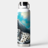 マザースノーヒョウとカッブin the Mountains ウォーターボトル (背面)