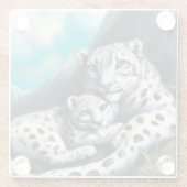 マザースノーヒョウとカッブin the Mountains ガラスコースター (裏面)