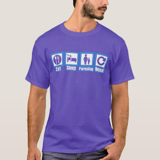 マザースリープ食べペアレントリピーター家族 Tシャツ