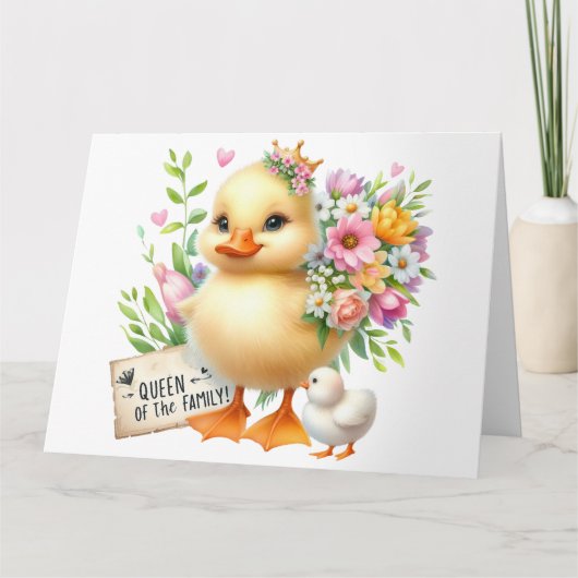 マザーズかわいらしデイカード カード (正面)