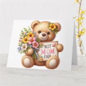 マザーズかわいらしデイカード カード (黄色い花)