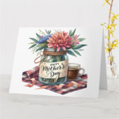 マザーズかわいらしデイカード カード (黄色い花)