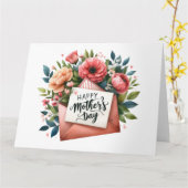 マザーズかわいらしデイカード カード (黄色い花)