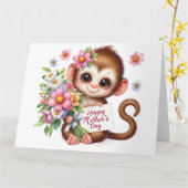 マザーズかわいらしデイカード カード (黄色い花)