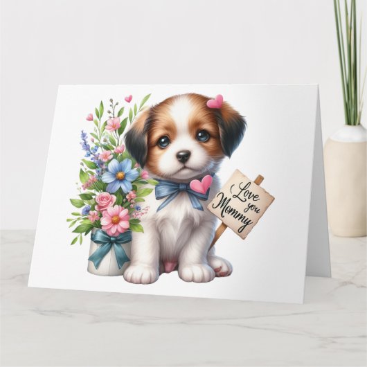 マザーズかわいらしデイカード カード (正面)