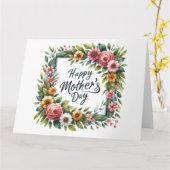 マザーズかわいらしデイカード カード (黄色い花)