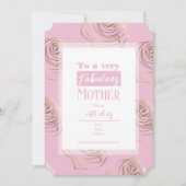 マザーズかわいらしデイピンクカード シーズンカード (正面)