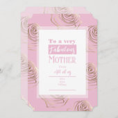 マザーズかわいらしデイピンクカード シーズンカード (正面/裏面)