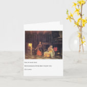 マザーズのバーの日札を打つ カード (黄色い花)