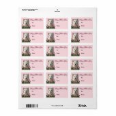 マザーズの日 – ピンクチューリップ – ウェスティー ラベル (フルシート)