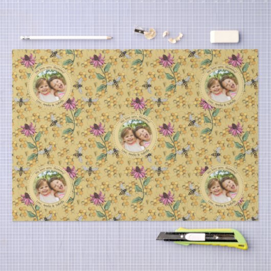 マザーズカスタムデイキッズフォト王室のクイーンビー 薄葉紙 (クラフト)