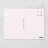 マザーズカスタムデイ写真ピンクハート枠 ポストカード (裏面)