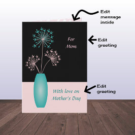 マザーズカスタムデイ大文字花ママ カード