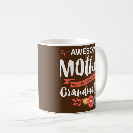マザーズデおもしろいー未来のおばあちゃん コーヒーマグカップ (正面右)