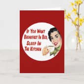 マザーズデイおもしろいレトロ主婦カード カード (黄色い花)