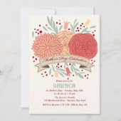 マザーズデイお祝い招待状 招待状 (正面)