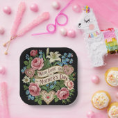 マザーズデイお祝い ペーパープレート (パーティー)