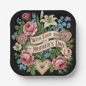 マザーズデイお祝い ペーパープレート (正面)