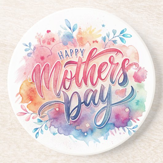 マザーズデイかわいらしサンドストーンコースター コースター (正面)