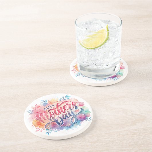 マザーズデイかわいらしサンドストーンコースター コースター (側面)