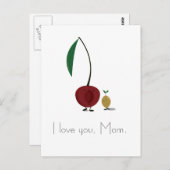 マザーズデイさくらんぼとさくらんぼピットキャラクター ポストカード (正面/裏面)