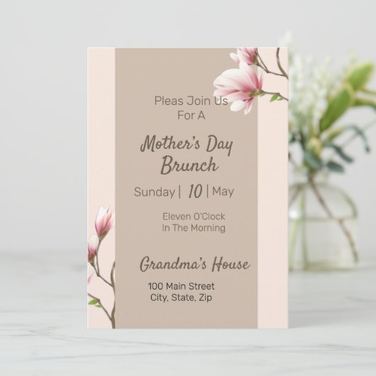 マザーズデイさくらんぼブロッサム 招待状 (スタンド正面)