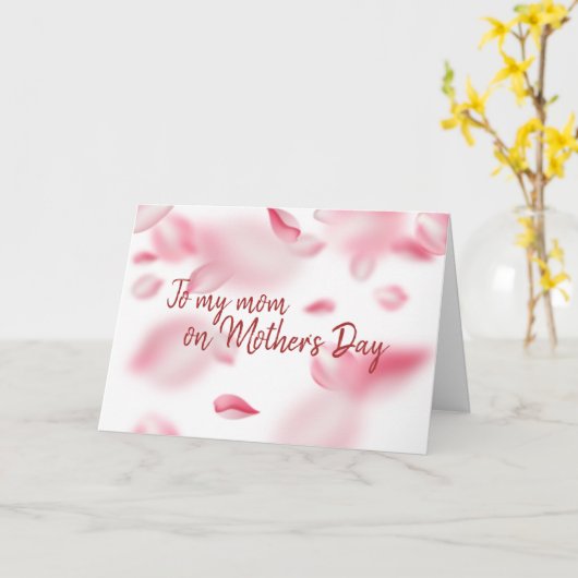 マザーズデイさくらんぼ花咲き水彩 カード (黄色い花)