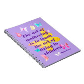 マザーズデイの名言　水彩の蝶 ノートブック (右側)