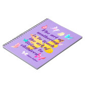 マザーズデイの名言　水彩の蝶 ノートブック (左側)