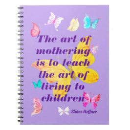 マザーズデイの名言　水彩の蝶 ノートブック