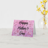 マザーズデイの水彩画 カード (黄色い花)