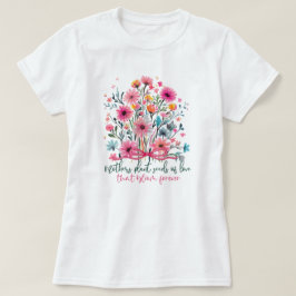 マザーズデイの花の愛は永遠に水彩画で咲き続ける Tシャツ