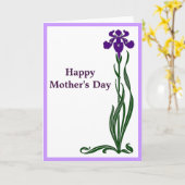 マザーズデイアイリス カード (黄色い花)