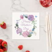 マザーズデイアジサイエレガントフローラ |休日 スタンダードカクテルナプキン (インサイチュ)