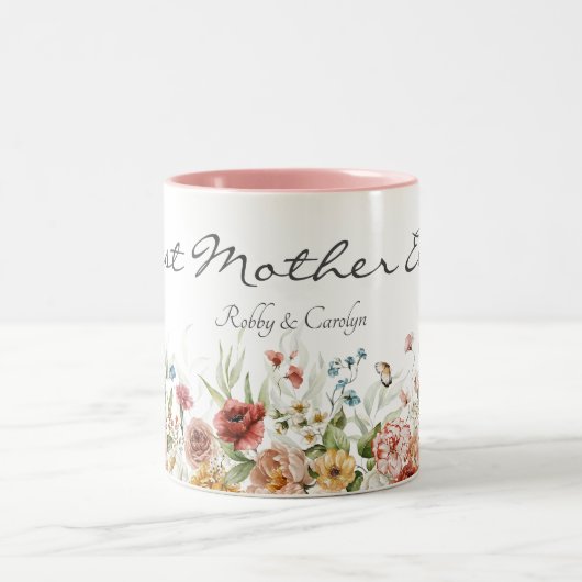 マザーズデイウォーターフローラ11oz ツートーンマグカップ (中央)