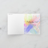 マザーズデイオリジナルアートカード サンキューカード (内部)