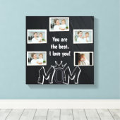 マザーズデイカスタムフォトキャンバス キャンバスプリント (インサイチュ (ウッドフロア))