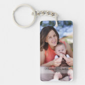マザーズデイカスタムフォト&文字キーチェーン キーホルダー (正面)