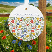 マザーズデイカラフルワイルドフラワーパーソナライズされた オーナメント