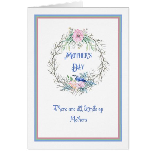 マザーズデイカードとブルージェイ (正面)