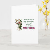 マザーズデイカードアンティークバラ カード (黄色い花)