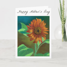 マザーズデイカードオレンジサンフラワー カード