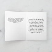 マザーズデイカードオレンジサンフラワー カード (内部)