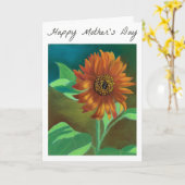 マザーズデイカードオレンジサンフラワー カード (黄色い花)