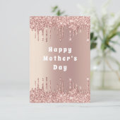 マザーズデイカードバラ金ゴールドグリッタースパークルドリップ カード (スタンド正面)