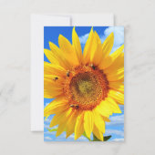 マザーズデイカードヒマワリとビーズオンブルースカイ カード (裏面)