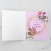 マザーズデイカードヴィンテージ花 カード (内部)